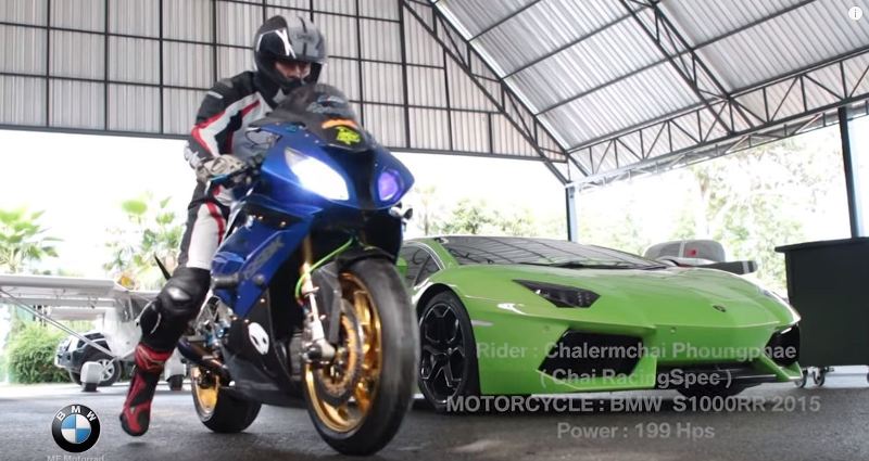 BMW S1000RR Vs Lamborghini Aventador LP700 -4 - Automobile Magazine: 1