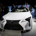 The Lexus LC convertible concept is unveiled during an event at the North American International Auto Show in Detroit, Michigan