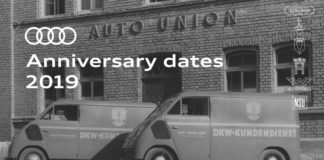 Audi Anniversary Dates 2019