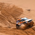 Laia Sanz and Maurizio Gerini on the Mini All4 Racing of the X-Raid Team