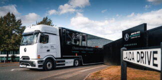 Electric eActros 600 powers the Mercedes-AMG PETRONAS F1 Team’s green push to Dutch Grand Prix in Zandvoort