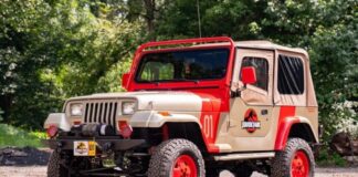In vendita una Jeep Wrangler in versione 'Jurassic Park'
