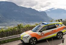 La prima auto medica elettrica dell'Alto Adige