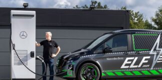 Mercedes-ELF-Elektroauto-Lade-Experimentalfahrzeug