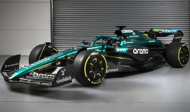 Aston Martin Formula 1 show car supplied by F1 Authentics and Momento Exclusives.