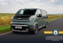 Kia PV5 Cargo, Guinness World Records con 693,38 km percorsi Kia PV5 Cargo, Guinness World Records con 693,38 km percorsi