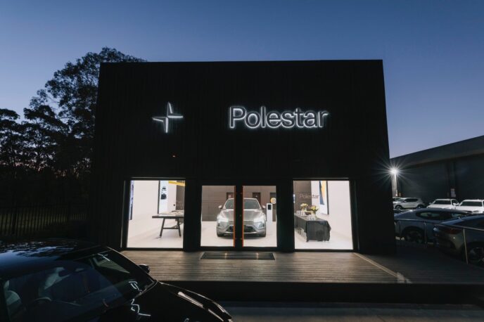 Polestar opens sustainable Penrith showroom using timber construction