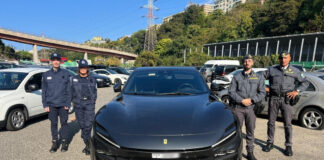 Sequestrata Ferrari da 700 mila euro in porto a Genova