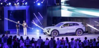 Porsche Cayenne Electric makes first public appearance in Dubai