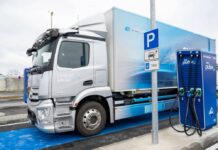 EU fördert Ladeinfrastuktur europaweit mit 600 Mio. Euro Aral-Elektro-Lkw-laedt