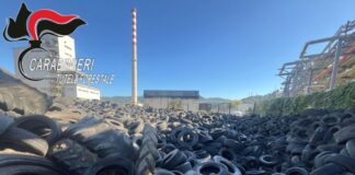Scoperta gestione illecita di mille tonnellate di pneumatici