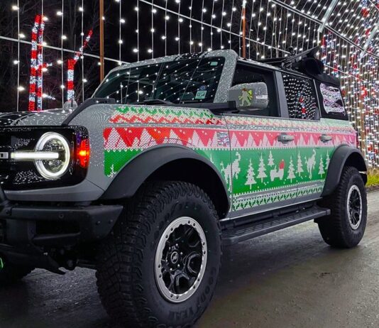 Get your Jeep or Bronco holiday-ready with Mek’s “ugly sweater” vehicle armor