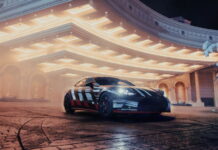 Brad Pitt, George Russell ve yakında çıkacak Mercedes-AMG GT 4-Kapı Coupe ile performansın yeni bir boyutu için çarpıcı bir Las Vegas prömiyeri
