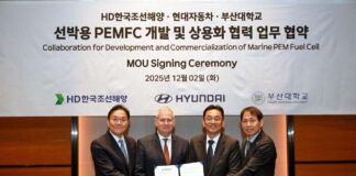 Hyundai Motor Company, Denizde Yakıt Hücresi Sistemini Geliştirmek İçin HD KSOE ve PNU ile Güçlerini Birleştiriyor
