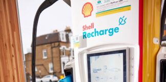 Shell-Elektroauto-Schnellladesaule