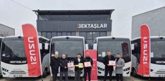 Delivery of 20 Novo Luxes from Anadolu Isuzu to Bektaşlar Turizm
