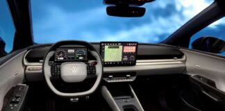 Así será el interior del nuevo Volkswagen ID. Polo: pantalla con decoraciones retro inspiradas en el Golf MK1