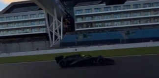 Cadillac, historic day at Silverstone: first shakedown lap completed
