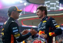 F1 GP Abu Dhabi 2025, Yas Marina: Max Verstappen (Red Bull) e Lando Norris (McLaren) - Foto: Getty Images