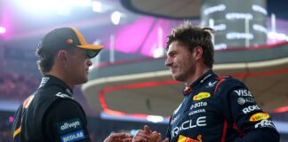 F1 GP Abu Dhabi 2025, Yas Marina: Max Verstappen (Red Bull) e Lando Norris (McLaren) - Foto: Getty Images