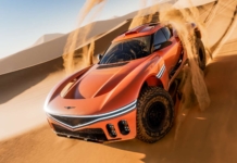 Genesis se vuelve loca: así es el X Skorpio, un coche para que los jeques salten en las dunas