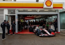 Haas on track at Fiorano for the VF-26 shakedown
