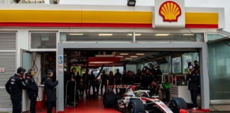Haas on track at Fiorano for the VF-26 shakedown
