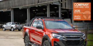 Isuzu D-Max claims fifth consecutive Pick-Up of the Year title in prestigious Company Car & Van Awards 2026