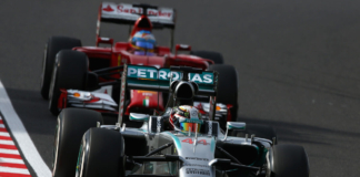 Hamilton (Mercedes) e Alonso (Ferrari) nel 2014