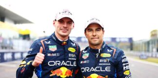 Verstappen e Sainz dopo le qualifiche del GP Giappone 2024