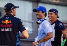 Ricciardo, Verstappen e Albon