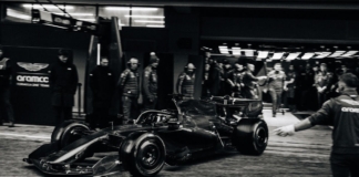 The wait is over: the Aston Martin AMR26 has taken to the track
