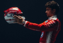 F1 2026: Charles Leclerc presenta il suo nuovo casco - Foto: Instagram @Charles_Leclerc