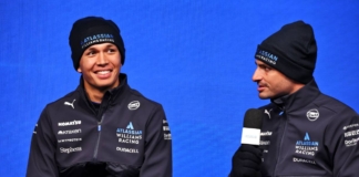 La presentazione della nuova Williams FW47 per la stagione 2025 di Formula 1 con Carlos Sainz e Alex Albon