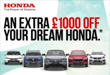 Honda launches the Dream Bigger Sales Event* with £1,000 bonus saving on hybrid models