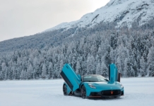 Maserati MCPURA Cielo Frozen Magma debutta a St. Moritz
