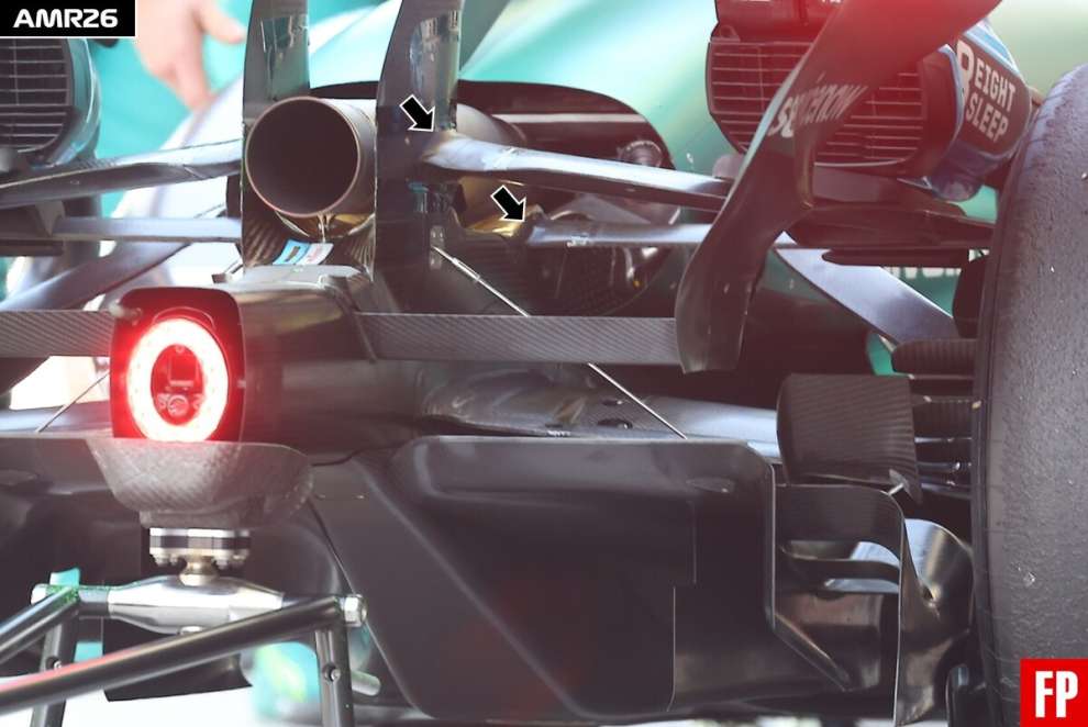 Aston Martin AMR26 rear suspension