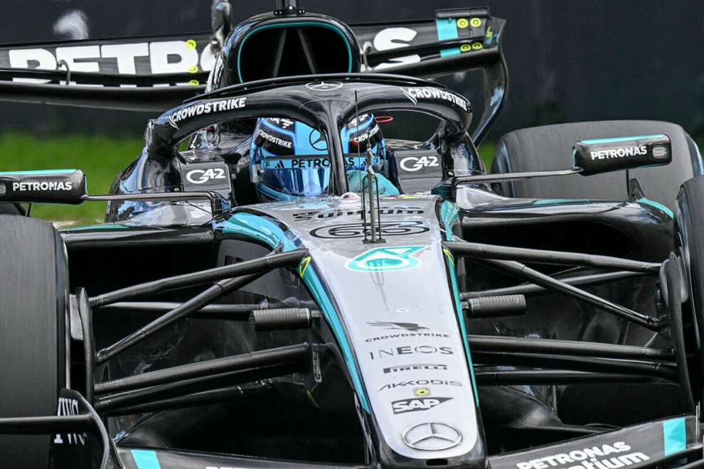 George Russell in Melbourne