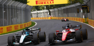 Ferrari Leclerc Mercedes Russell F1