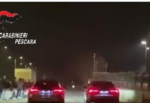 Blitz dei carabinieri contro gare clandestine tra auto nel Pescarese