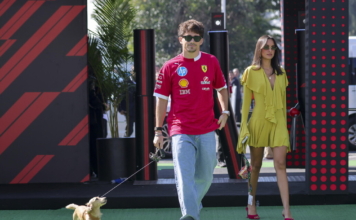 F1: Leclerc sposa Alexandra, foto in Ferrari per le strade di Montecarlo