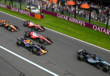 La partenza del GP d'Australia di F1