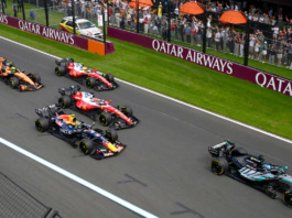 La partenza del GP d'Australia di F1