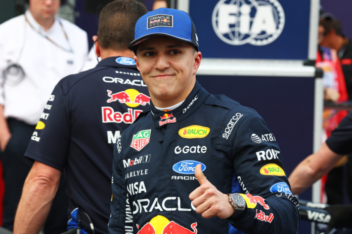 Red Bull surprise, the star is Hadjar: "I didn't expect third place. But Mercedes is too strong"
