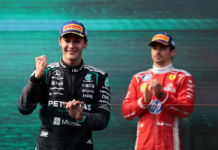 Russell-Leclerc, back and forth on the back podium: "You weren't slow", "Yes, but yesterday..."
