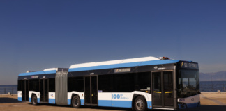 A Cagliari il primo viaggio per i nuovi bus elettrici da 18 metri del Ctm