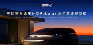 Geely e la controllata Cao Cao Mobility lanciano il primo robotaxi 'nativo'