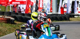 He showed off his strength in the first race of the season…