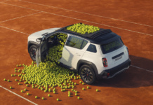 La showcar Renault 4 Roland-Garros E-Tech Electric presente a Parigi