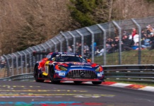 Max Verstappen guida la Mercedes AMG GT3 del team Verstappen.com Racing nella 4 Ore del Nurburgring Nordschleife - Foto: Red Bull Content Pool